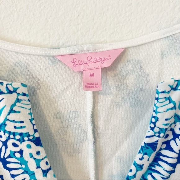 Lilly Pulitzer Harper Shift Dress To The Sea Turtle Engineered Medium M - Picture 3 of 5